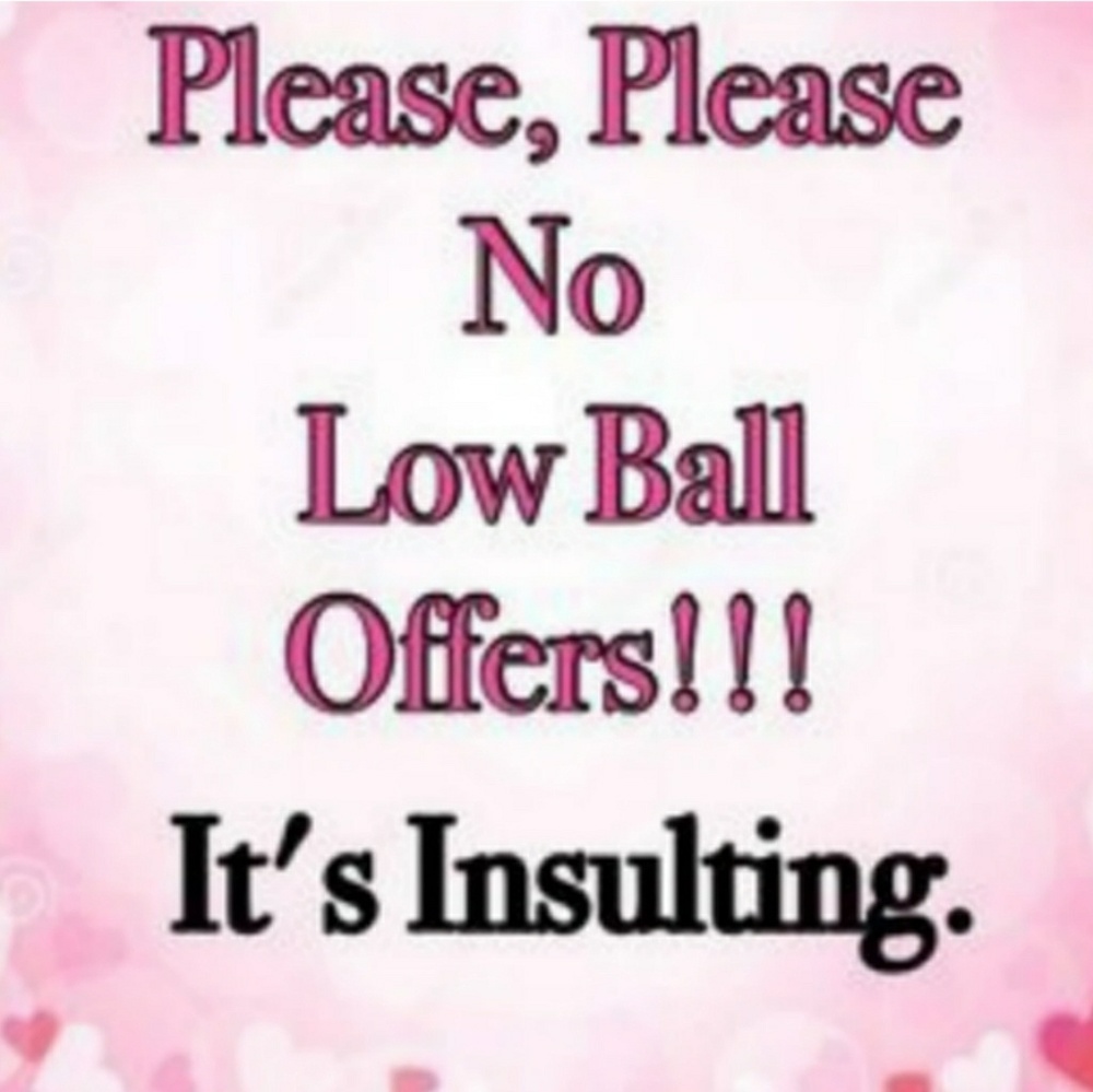 No low ball offers sign